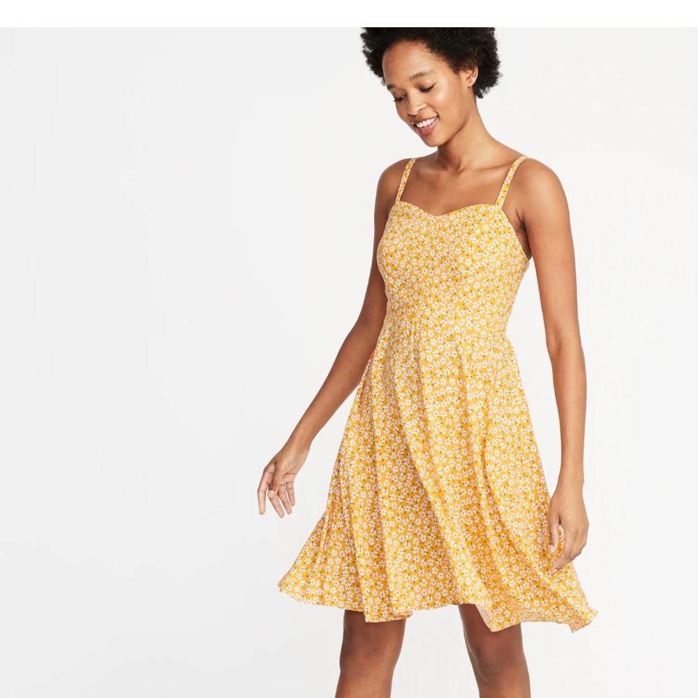 Old Navy Fit & Flare Printed Cami Dress for Women
